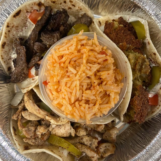 Taco Tuesday - Buy 3 Tacos Get Rice Free.